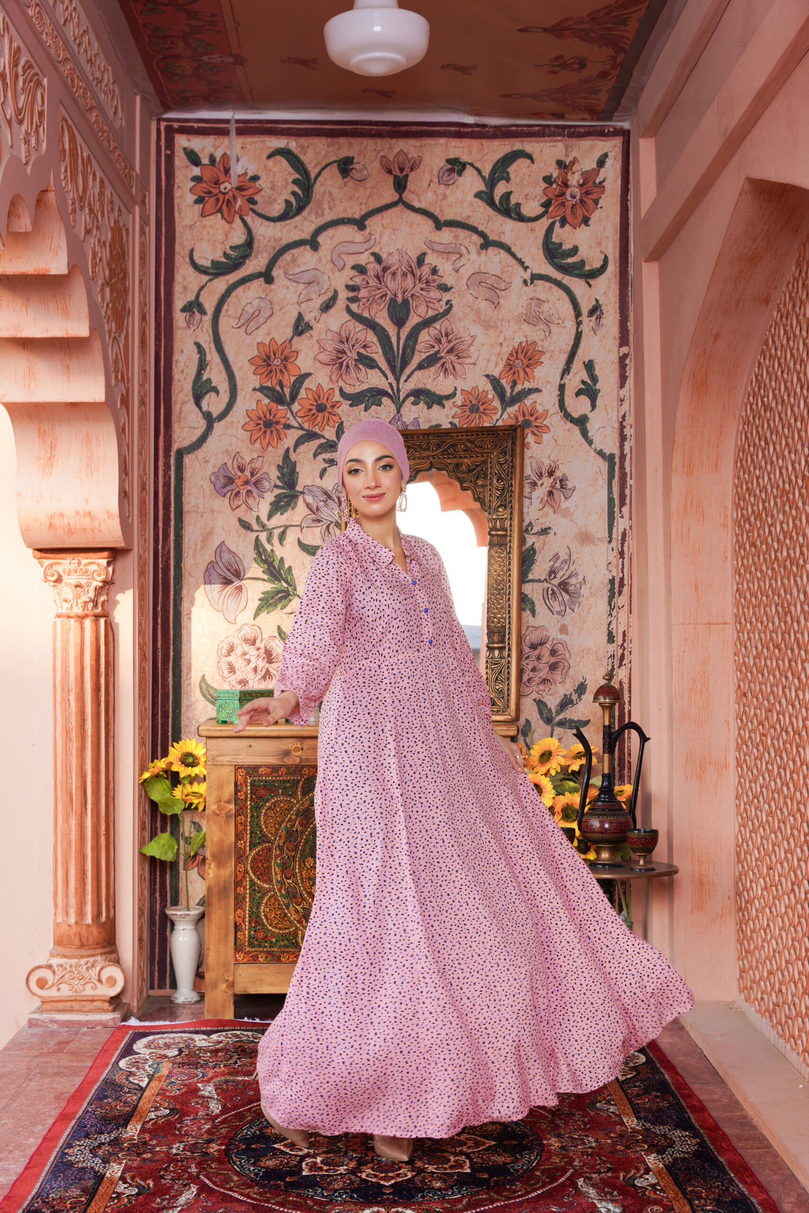 Pink Polka Paradise Maxi Dress - Image 3