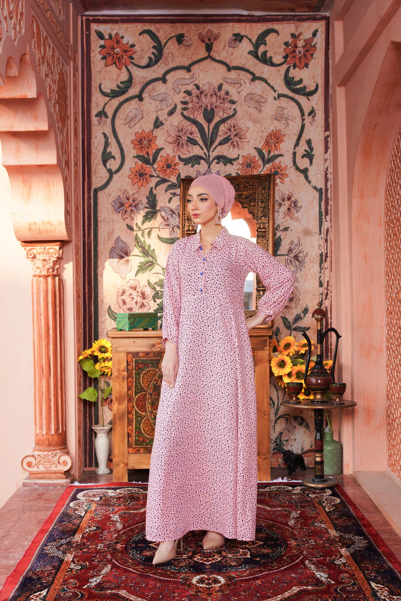 Pink Polka Paradise Maxi Dress - Image 4