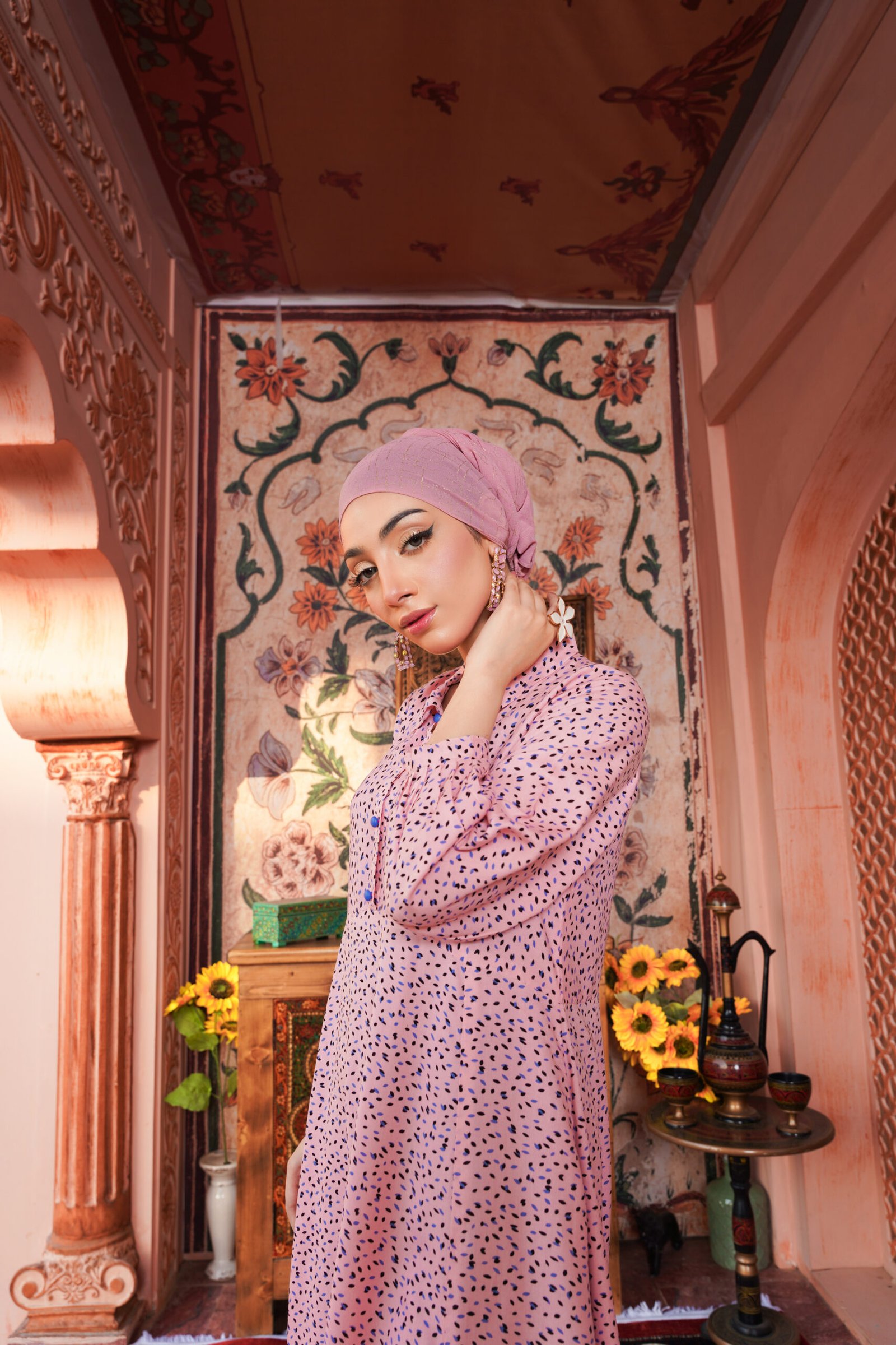 Pink Polka Paradise Maxi Dress - Image 2