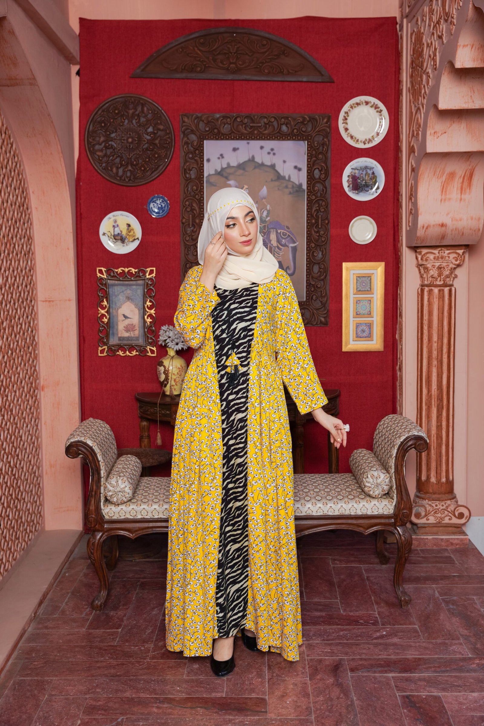 Yellow Bali Bloom Maxi Dress