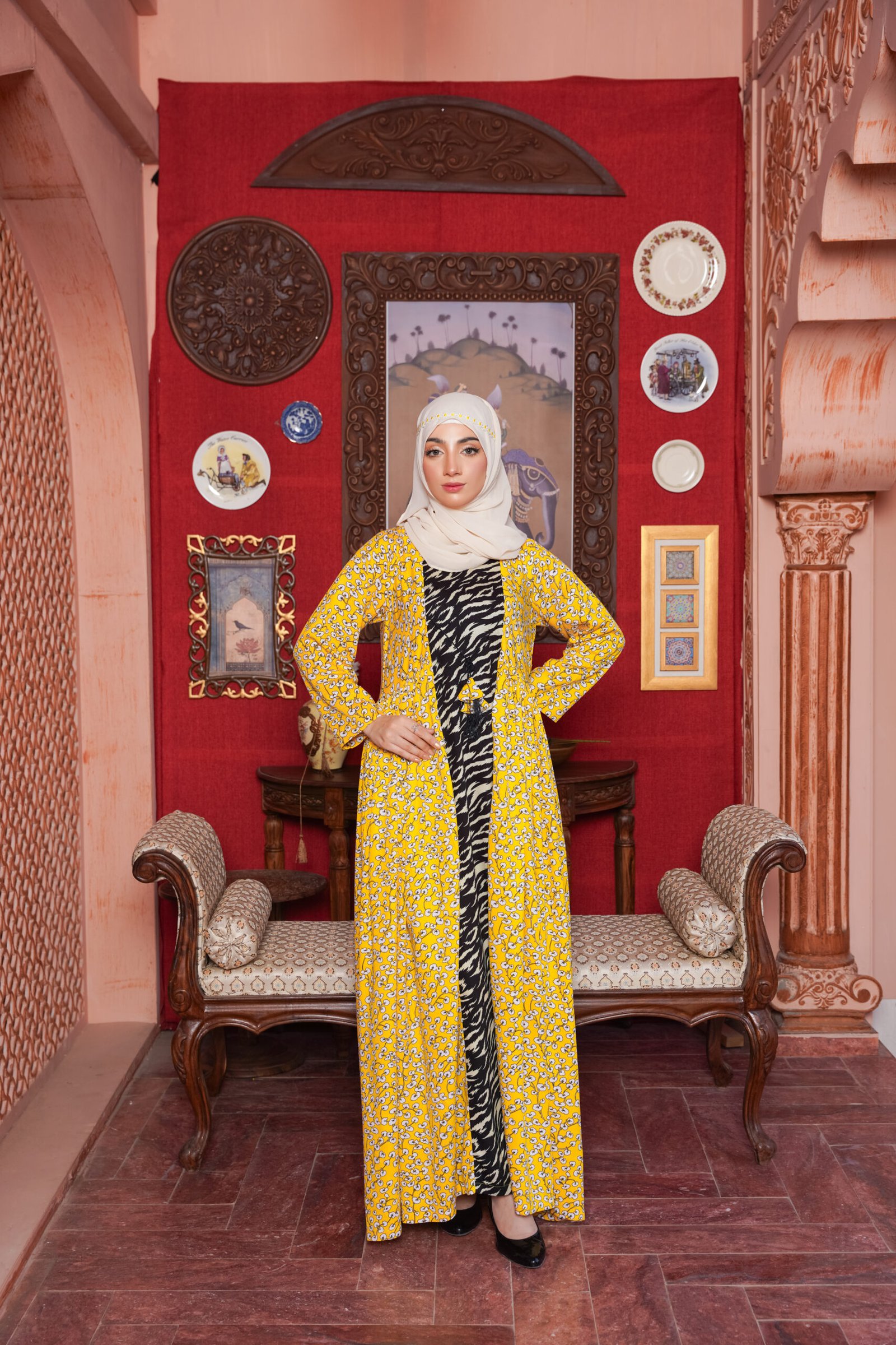 Yellow Bali Bloom Maxi Dress - Image 4