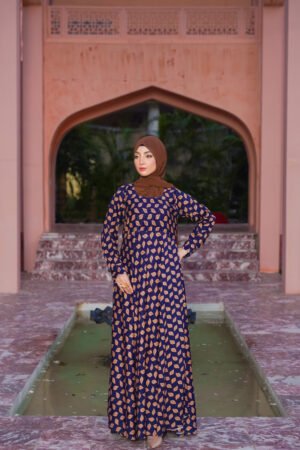 Blue Isla Azure Leaf Dress