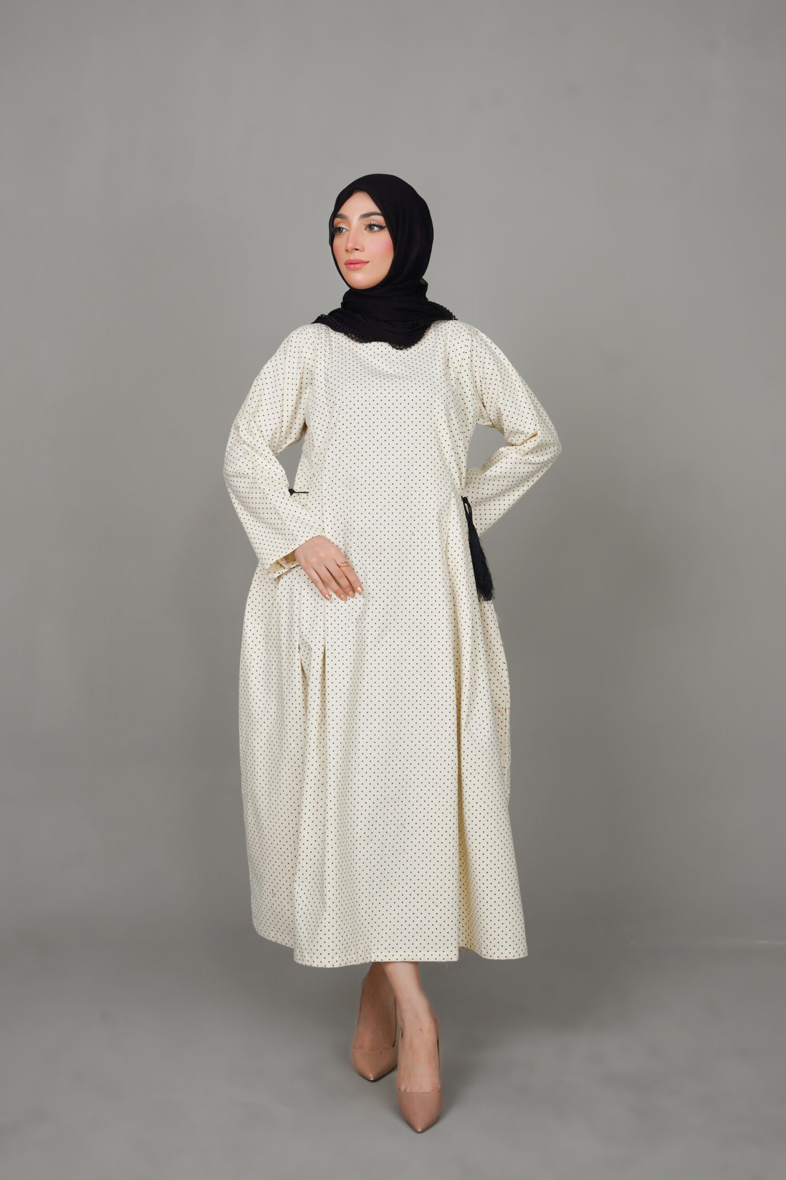 White Snowflake Serenade Maxi Dress - Image 5