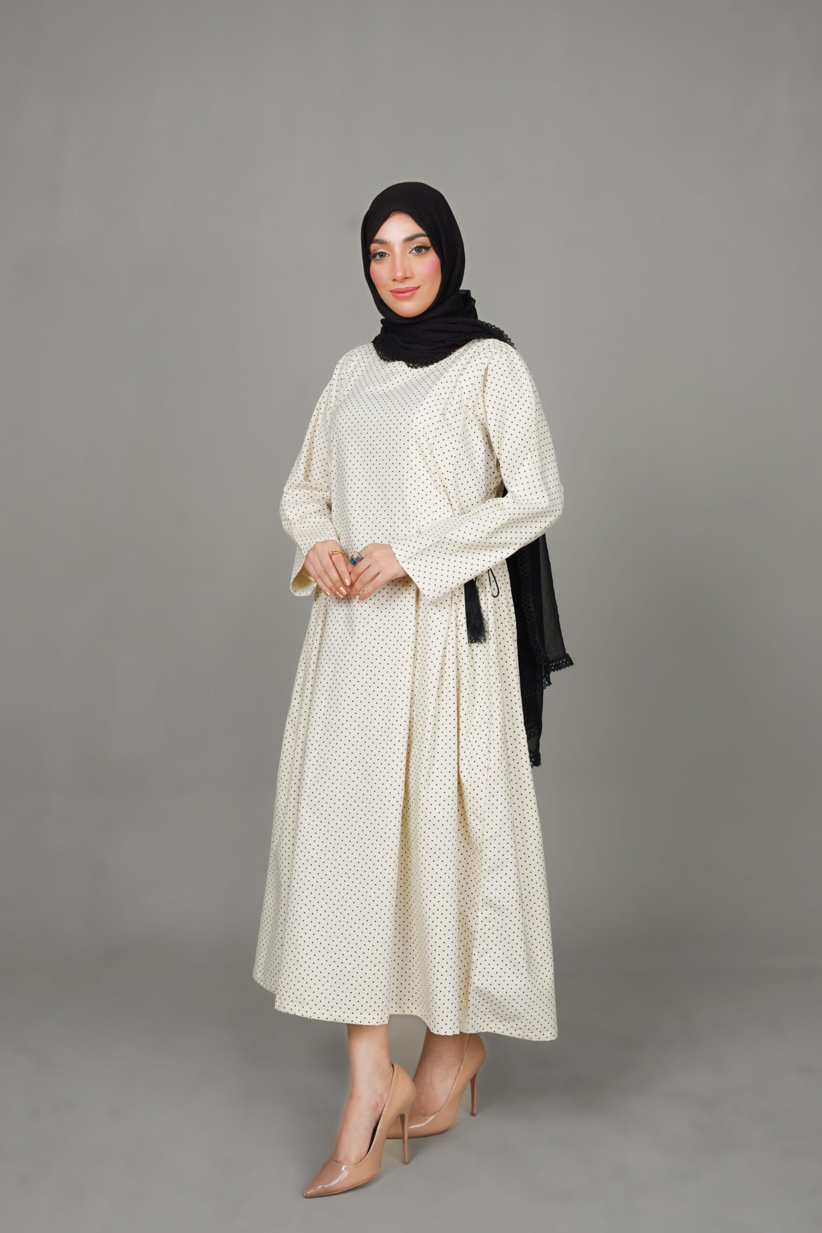 White Snowflake Serenade Maxi Dress - Image 4