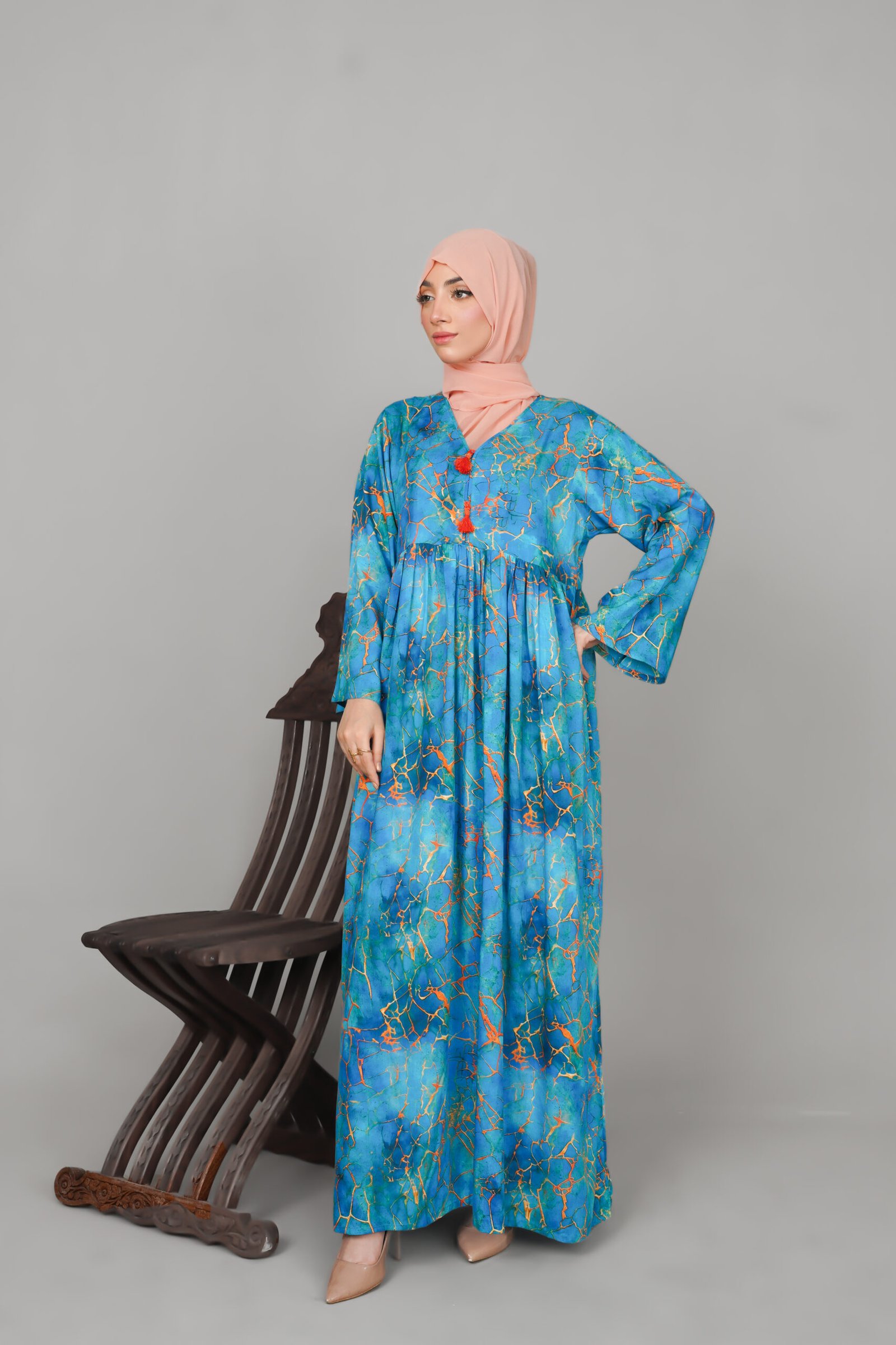 Blue Lagoon Whisper Maxi Dress - Image 5