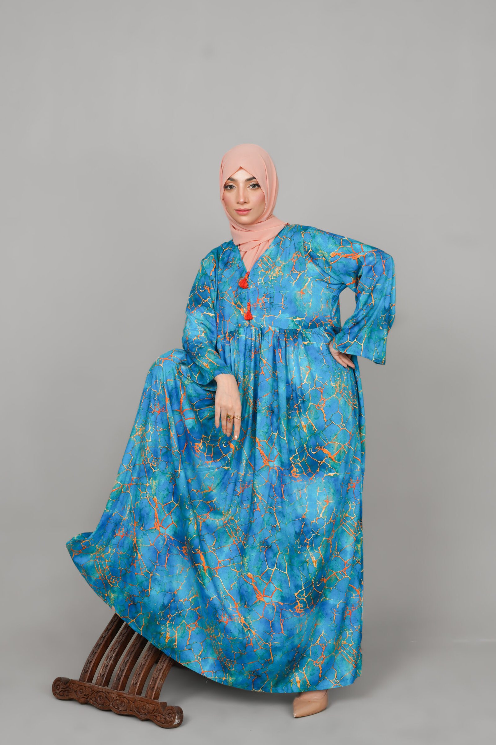 Blue Lagoon Whisper Maxi Dress - Image 6