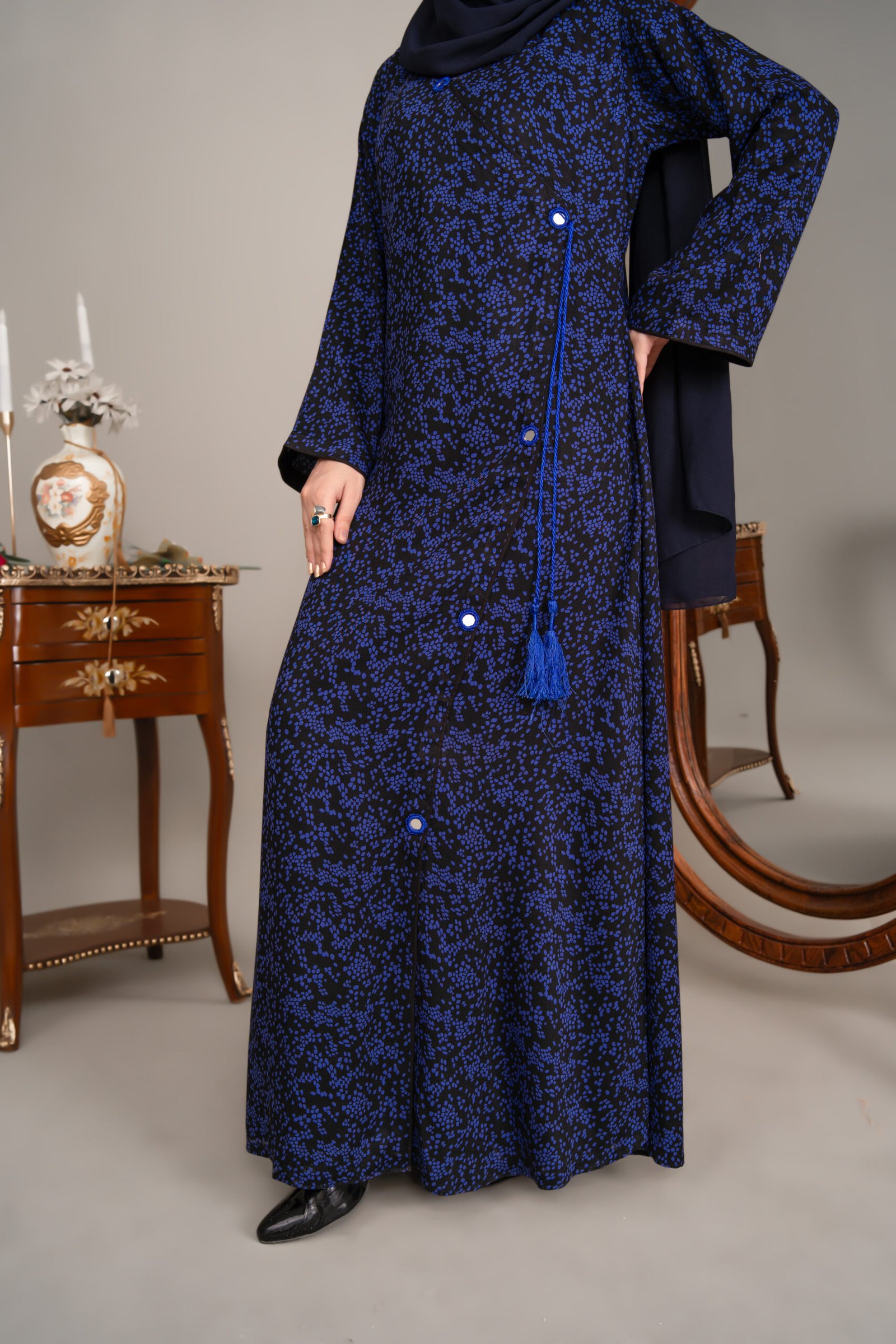 Blue Dynasty Maxi Dress - Image 5