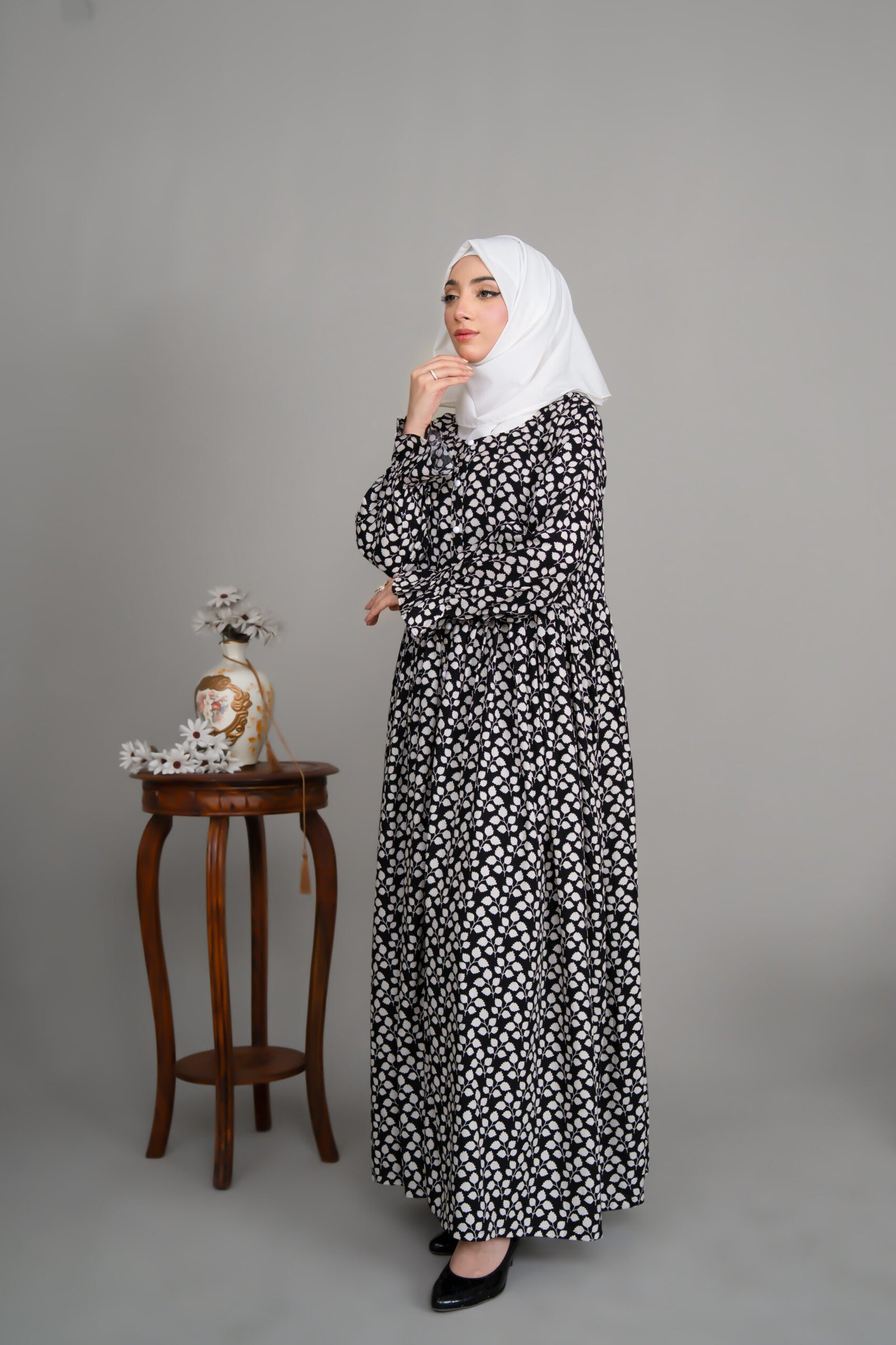 Black Midnight Pearl Maxi Dress - Image 5