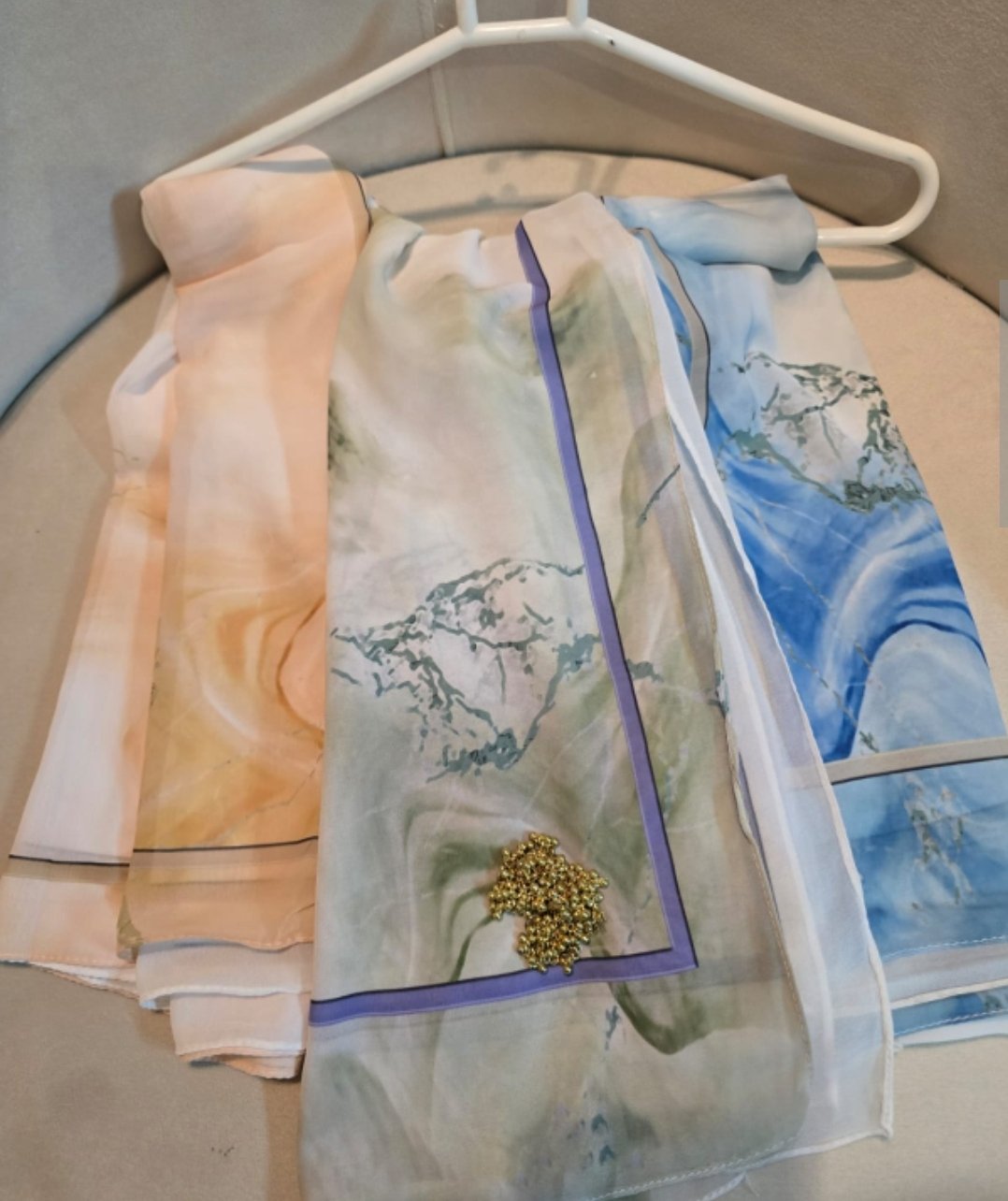 Pack of three Silk Printed Scarf